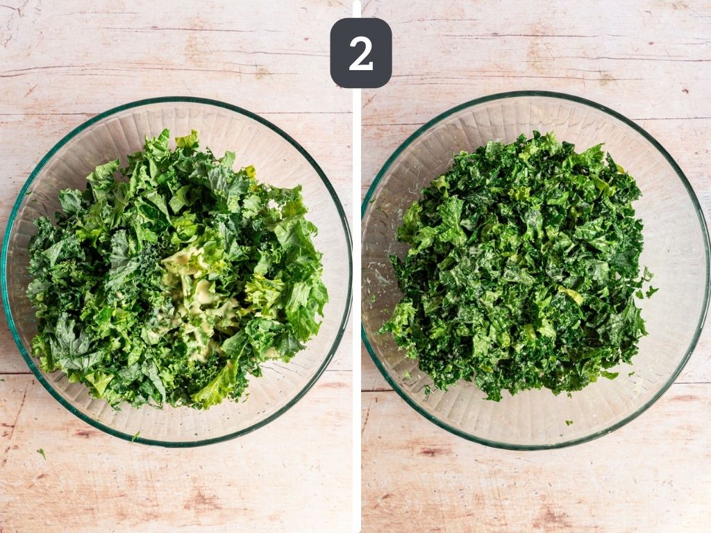 Vegan Kale Apple Slaw